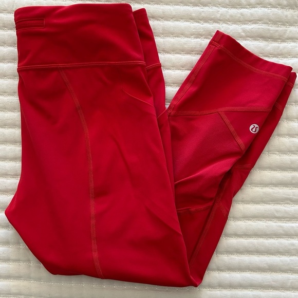 Lululemon Women’s Pace Rival Crop 22" Four-Way Stretch Leggings in Dark Red, 8 - Picture 14 of 14